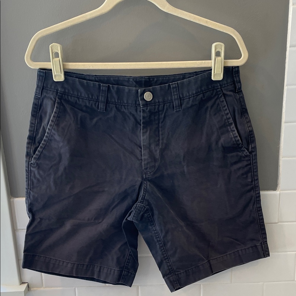 Bonobos Dark Blue Flat Front Shorts